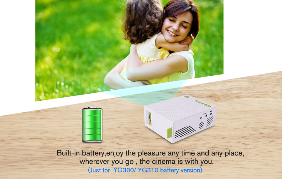 Touyinger YG-300 yg 300 Mini Portable Pocket LED Projector Beamer YG300 YG310 LCD Video Proyector Gift For Kids HDMI / SD / USB
