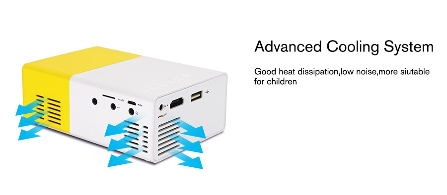 Touyinger YG-300 yg 300 Mini Portable Pocket LED Projector Beamer YG300 YG310 LCD Video Proyector Gift For Kids HDMI / SD / USB