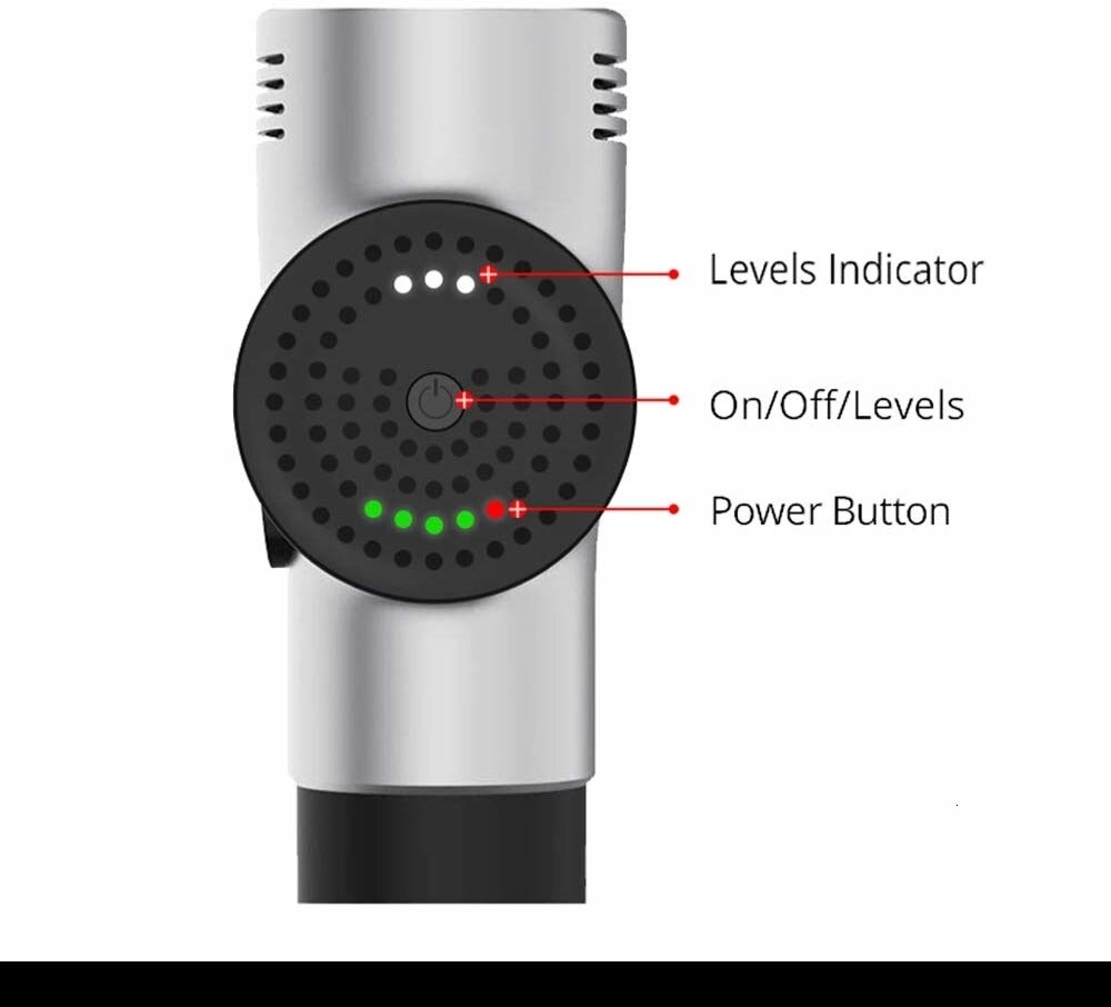 2500mAh 4 Head Professional Deep Tissue Massage Gun Electric Muscle Massage Gun Therapy Fascia Massage Pistol Neck Body Massager