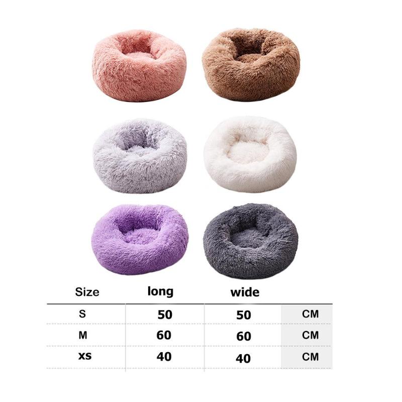 Soft Dog Bed Washable Long Plush Dog Kennel Cat House Mats Sofa For Dog Chihuahua Dog Basket Warm Pet Bed