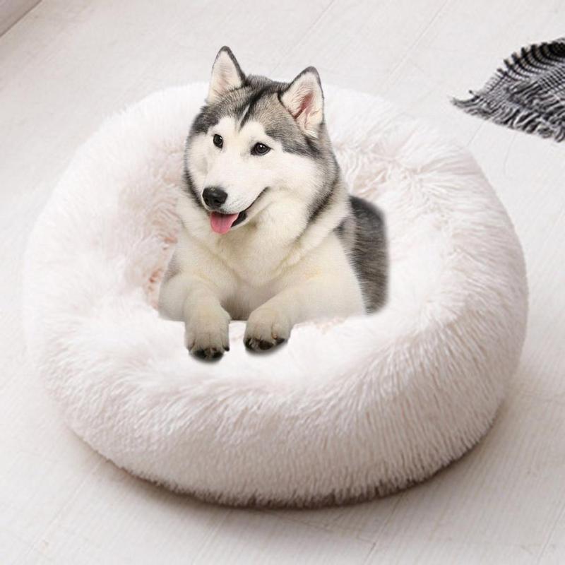 Soft Dog Bed Washable Long Plush Dog Kennel Cat House Mats Sofa For Dog Chihuahua Dog Basket Warm Pet Bed