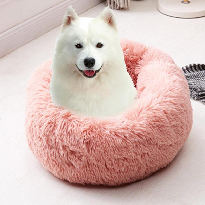 Soft Dog Bed Washable Long Plush Dog Kennel Cat House Mats Sofa For Dog Chihuahua Dog Basket Warm Pet Bed