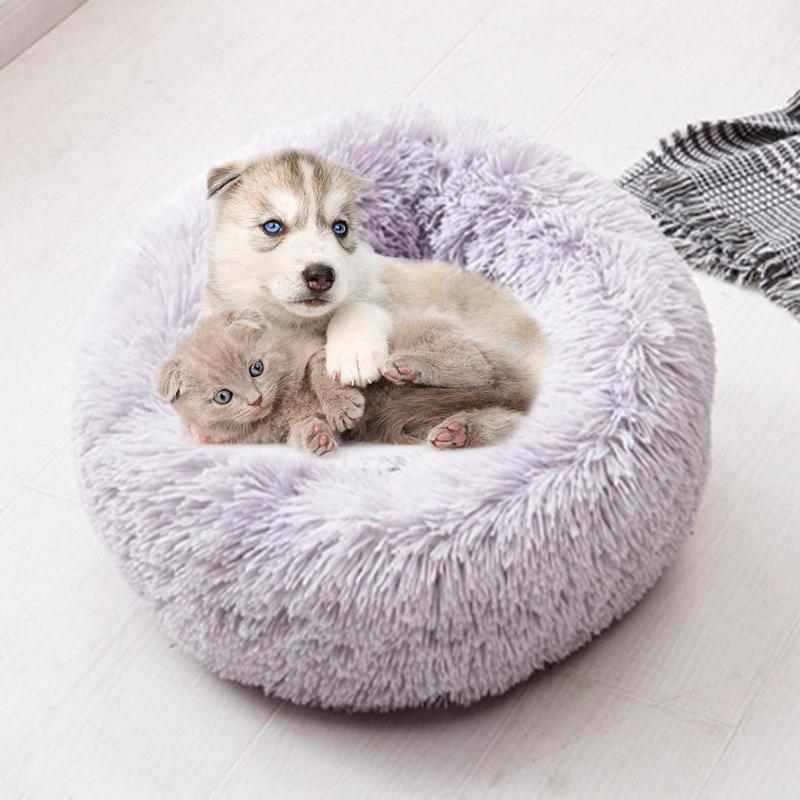 Soft Dog Bed Washable Long Plush Dog Kennel Cat House Mats Sofa For Dog Chihuahua Dog Basket Warm Pet Bed