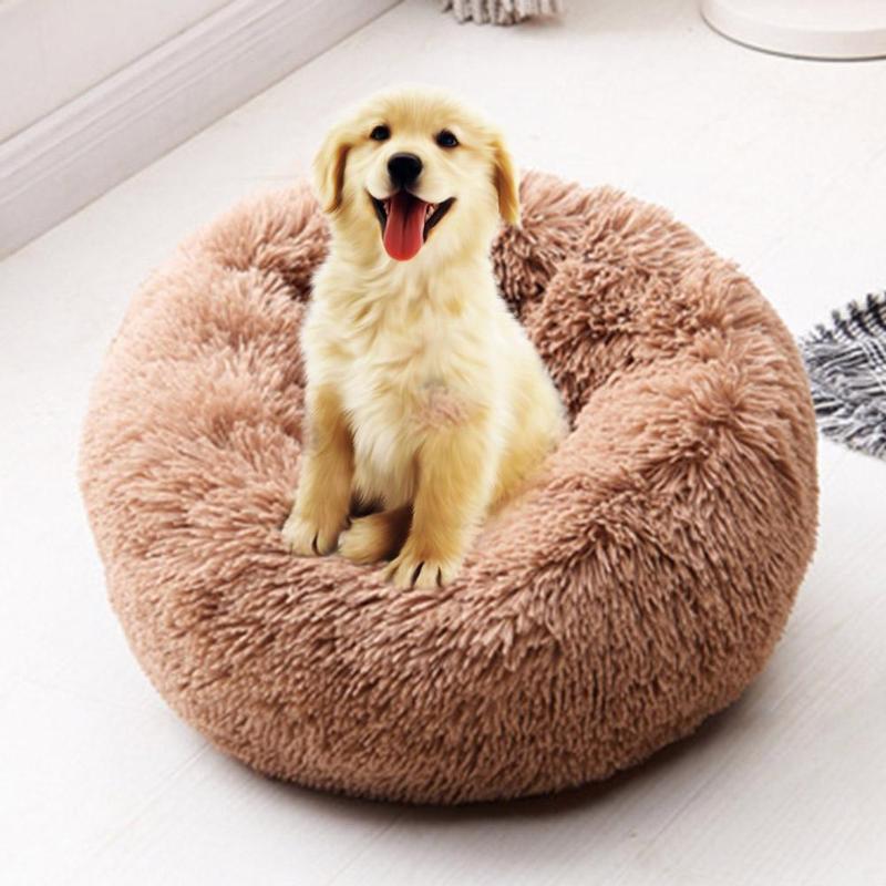 Soft Dog Bed Washable Long Plush Dog Kennel Cat House Mats Sofa For Dog Chihuahua Dog Basket Warm Pet Bed