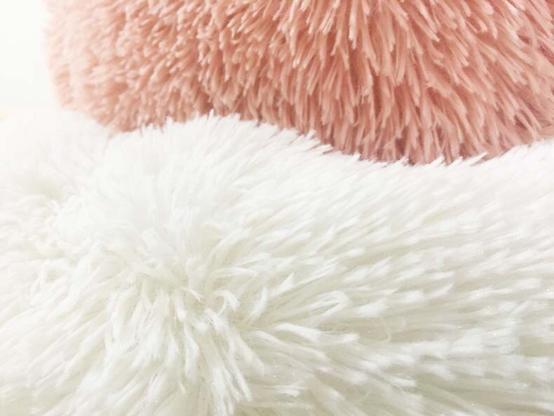 Luxury Soft Plush Dog Bed Round Shape Sleeping Bag Kennel Cat Puppy Sofa Bed Pet House Winter Warm Beds Cushion Superior Comfort